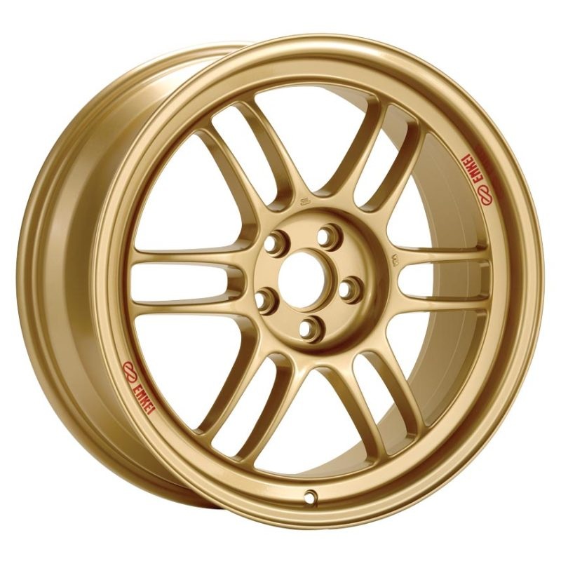 15×8.0 Enkei RPF1 4×100 28mm Offset 75mm Bore Gold Wheel