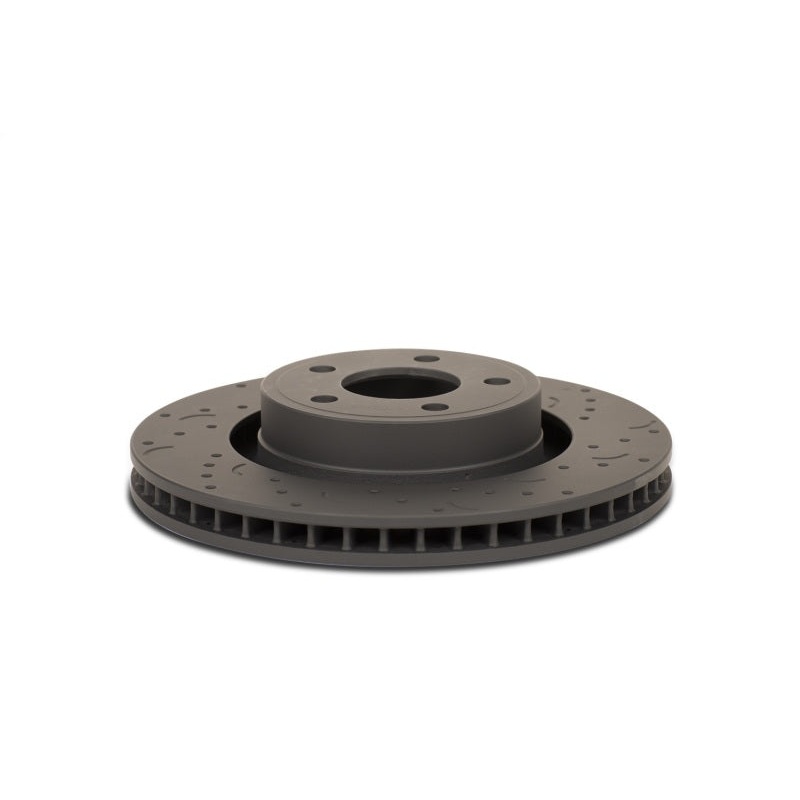 Hawk Talon 2008 Cadillac CTS Base Sport and Performance Drilled and Slotted Front Brake Rotor Set