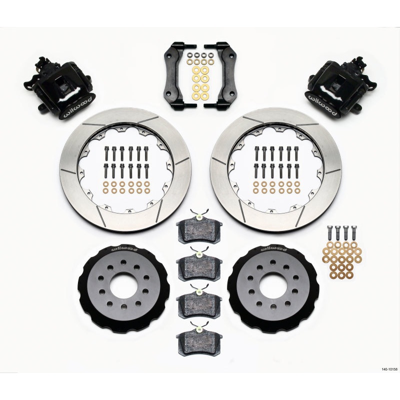 Wilwood Combination Parking Brake Rear Kit 12.88in Mustang 94-04