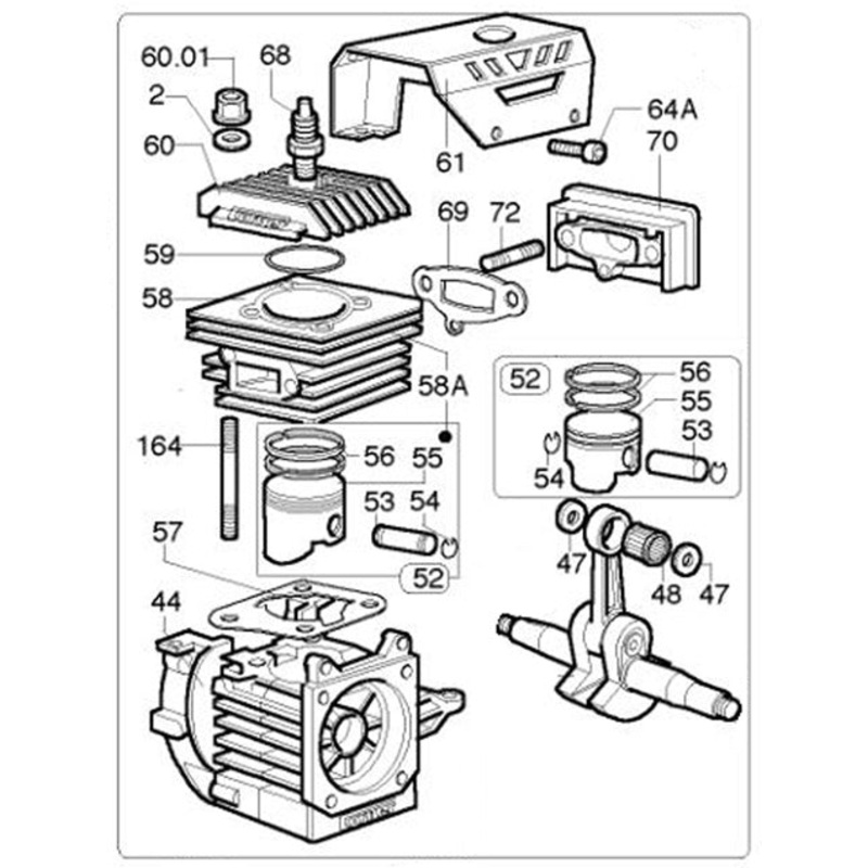 61. (W080-061-02) K80 Cylinder Cover