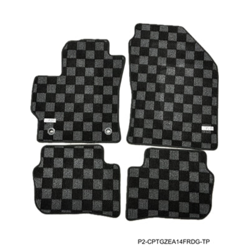 Phase 2 Motortrend Floor Mats – Dark Grey | 2023+ Toyota GR Corolla (P2-CPTGZEA14FRDG-TP)