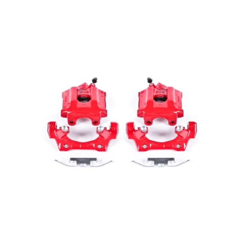 Power Stop 92-98 BMW 318i Rear Red Calipers w/Brackets – Pair