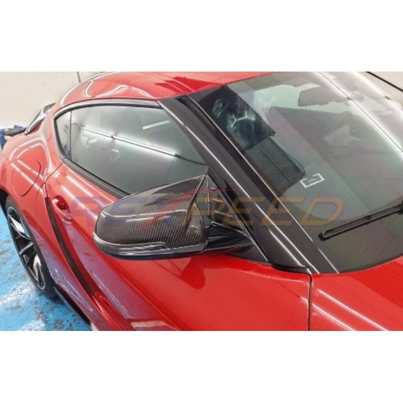 Rexpeed 2020+ Supra GR Carbon Fiber Mirror Cap Full Replacements | TS37 / TS37M