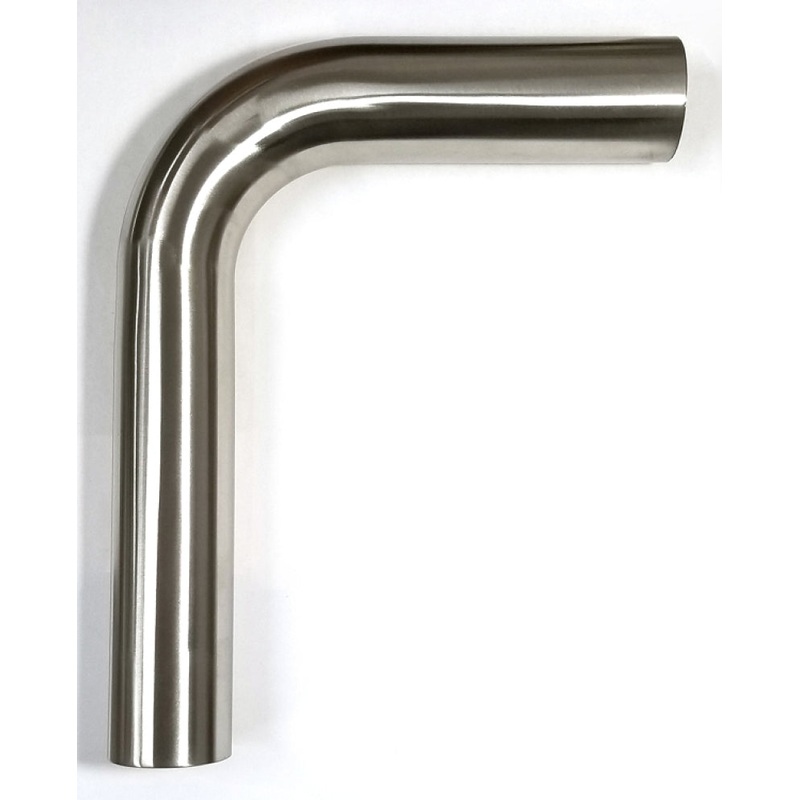 Stainless Bros 1.25in Diameter 1.5D / 1.875in CLR 90 Degree Bend 6.5in leg/6.5in leg Mandrel Bend