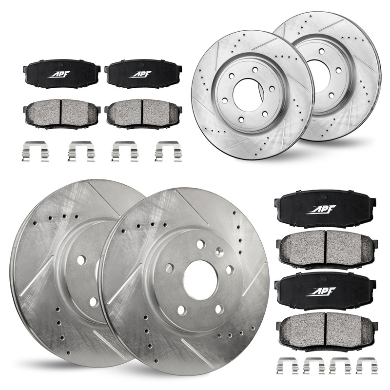 APF Full Brake Kit Rotors and Pads for Chevrolet Suburban 1500 2008-2014