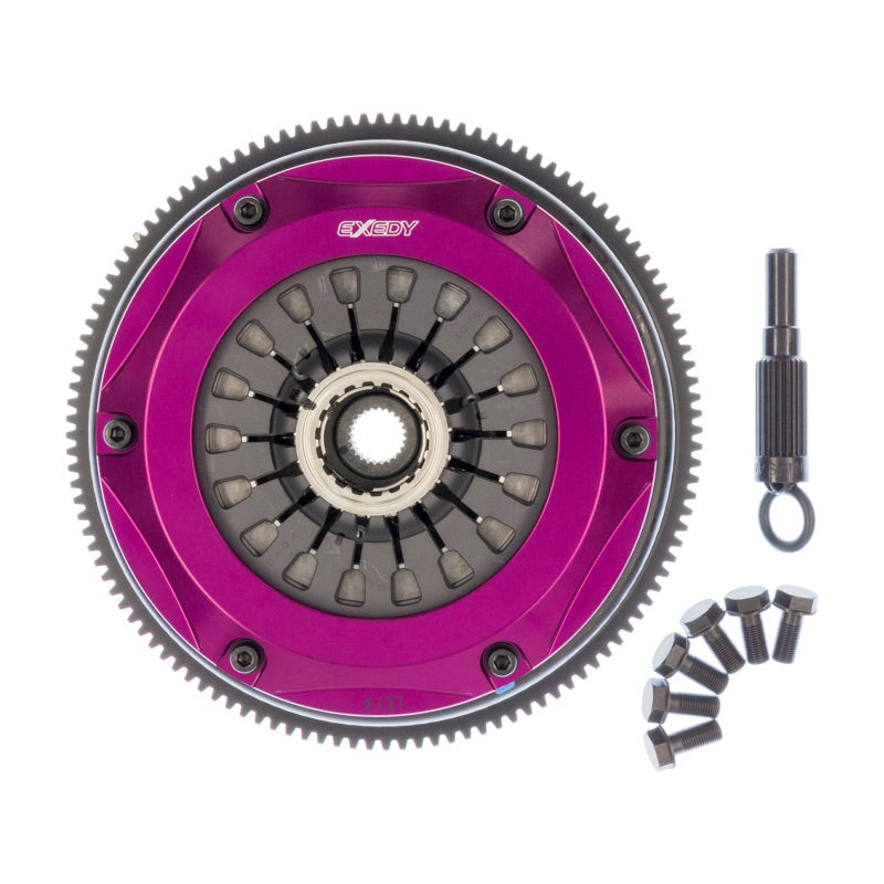 Exedy Hyper Twin Cerametallic Clutch Sprung Center Disc Pull Type | 1999-2002 Nissan Skyline GTR L6 (NM052SD)