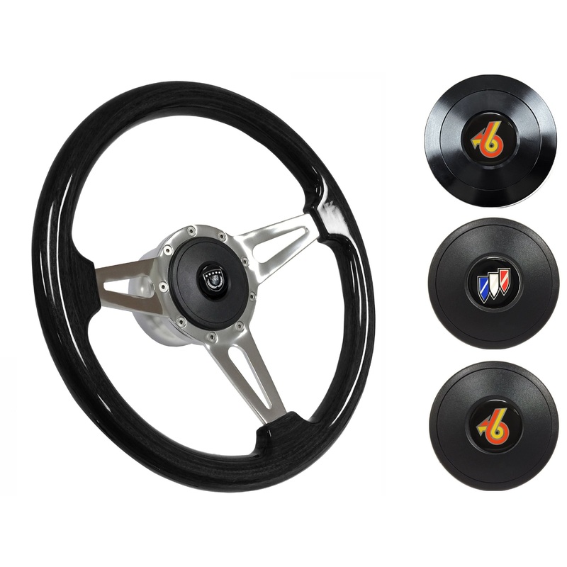 1967-68 Buick Steering Wheel Kit | Black Ash Wood | ST3077