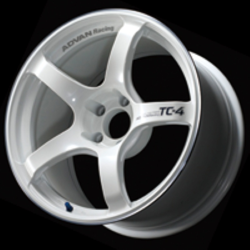 Advan TC4 16×7.0 +42 4-100 Racing White Metallic & Ring Wheel