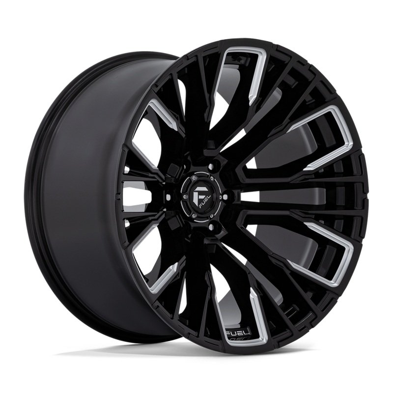 Fuel Wheels D849 Rebar 22″ 6×135 Gloss Black Milled