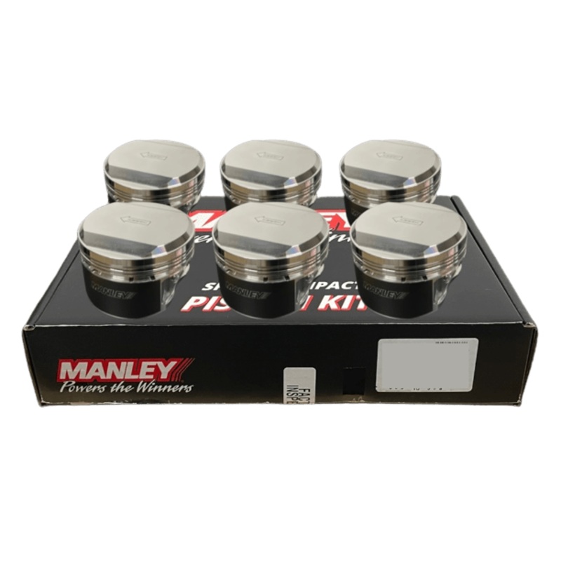 Manley PLATINUM SERIES Forged Pistons Set 2.7L Stroker Nissan RB26DETT 86.25mm +0.25mm 17 cc 9.0:1
