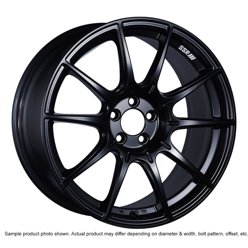 SSR GTX01 19×10.5 5×114.3 22mm Offset Flat Black Wheel Evo X / G35 / 350z / 370z