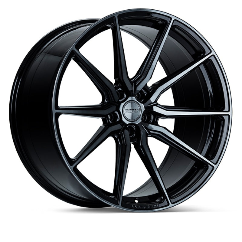 Vossen HF-3 20×9 / 5×114.3 / ET32 / Flat Face / 73.1 – Double Tinted – Gloss Black Wheel