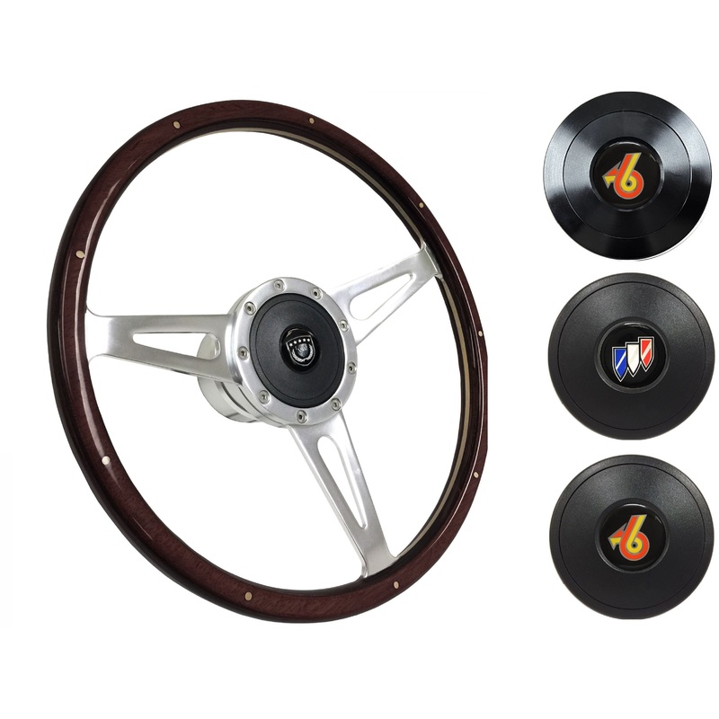 1967-68 Buick Steering Wheel Kit | Deluxe Espresso Wood | ST3053A