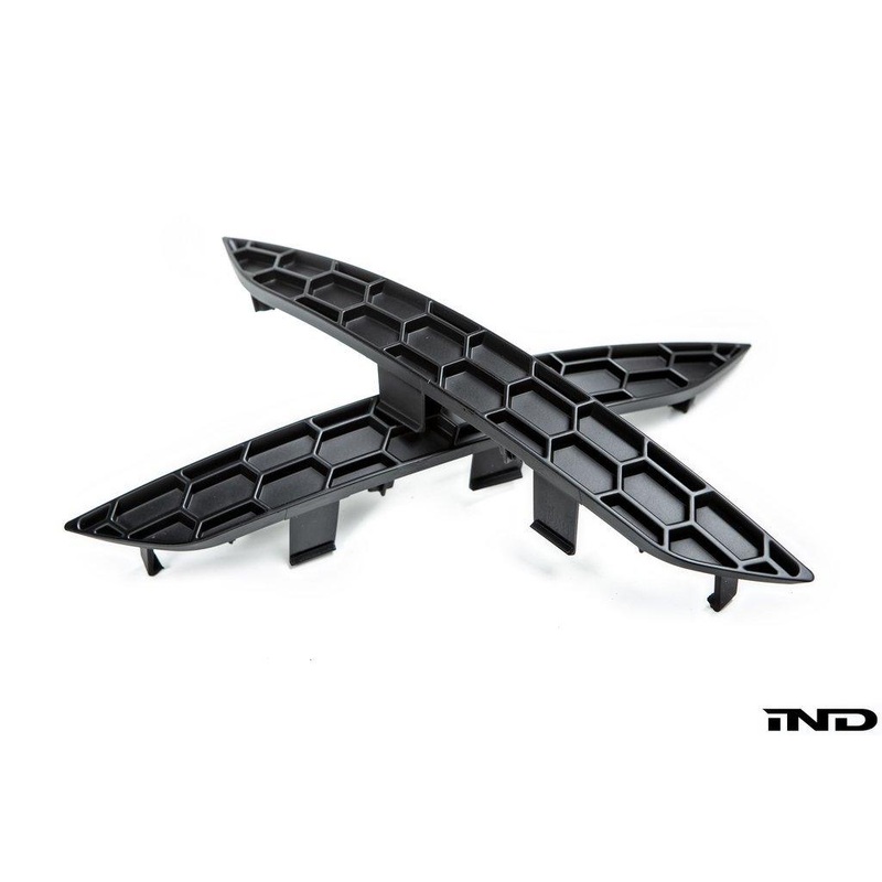 ACEXXON Audi B9 S5 Rear Reflector Insert Set – Honeycomb Gloss Black