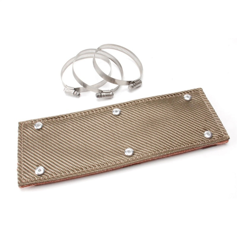 DEI Pipe Shield w/Stainless Steel Clamps – 6in x 12in – Titanium