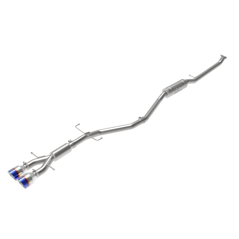 aFe Takeda 2.5in 304 SS Cat-Back Exhaust System w/ Blue Tips Honda Civic Si 2017+ | 49-36619-L