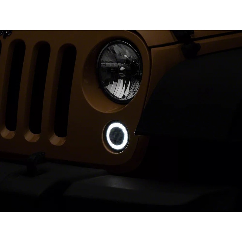 Raxiom 07-18 Jeep Wrangler JK Axial Series LED Turn Signals w/ Halo (Smoked)