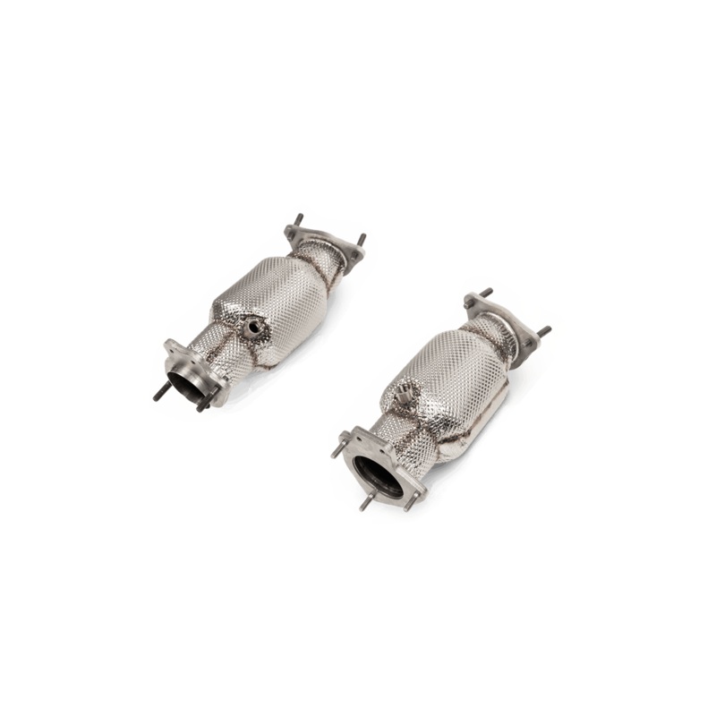 Akrapovic 2020+ Chevrolet Corvette C8 Link Pipe Set with Catalytic Converters