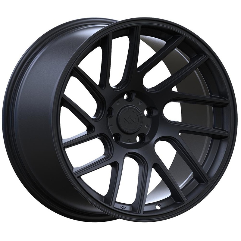 Anovia Elder Raven Black Directional Wheels | 18×9.5 Size / 5×114.3 Bolt / +22 Offset / 73.1 Hub (ART105189551142273SB)