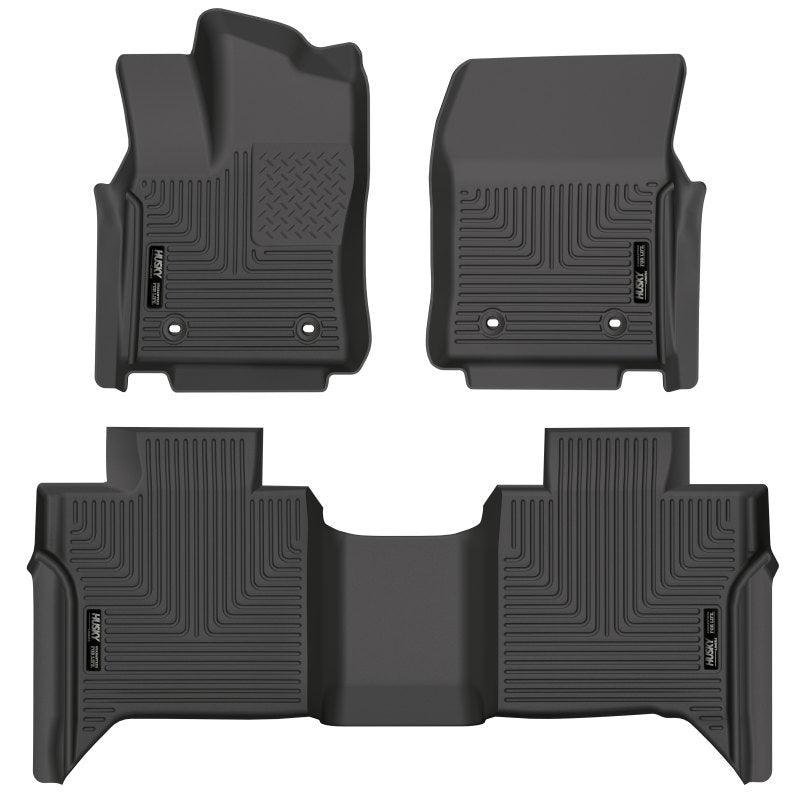 Husky Liners 2022 Toyota Tundra WeatherBeater CC CrewMax Front & 2nd Seat Floor Liner – Blk