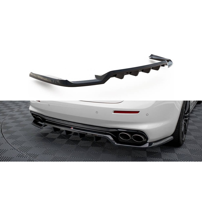 Maxton Design Rear Splitter (With Vertical Bars) – Maserati Ghibli Mk3 Facelift