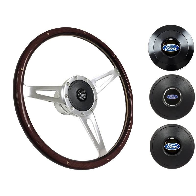 1965-69 Ford Ranchero Steering Wheel Kit | Deluxe Espresso Wood | ST3053A