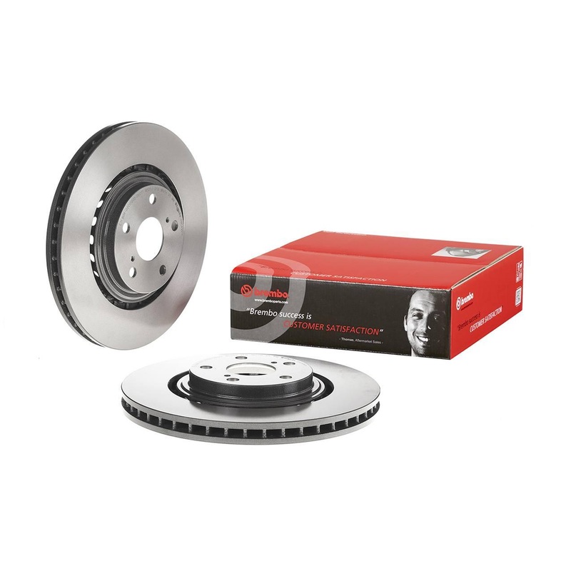 Brembo 15-17 Lexus NX200t/08-19 Toyota Highlander Front Premium UV Coated OE Equivalent Rotor