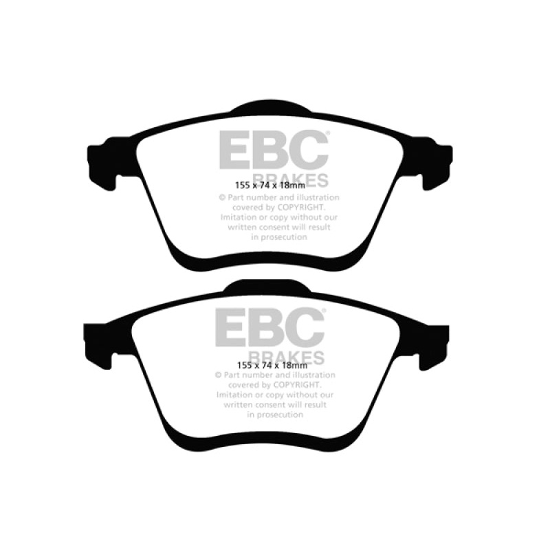 EBC 06-09 Mazda 6 2.3 Turbo (Mazdaspeed) Redstuff Front Brake Pads