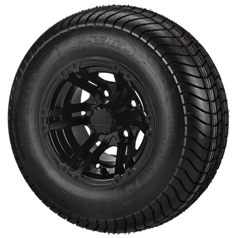 LSI 10″ Yukon Matte Black Wheel and Low Profile Tire Combo