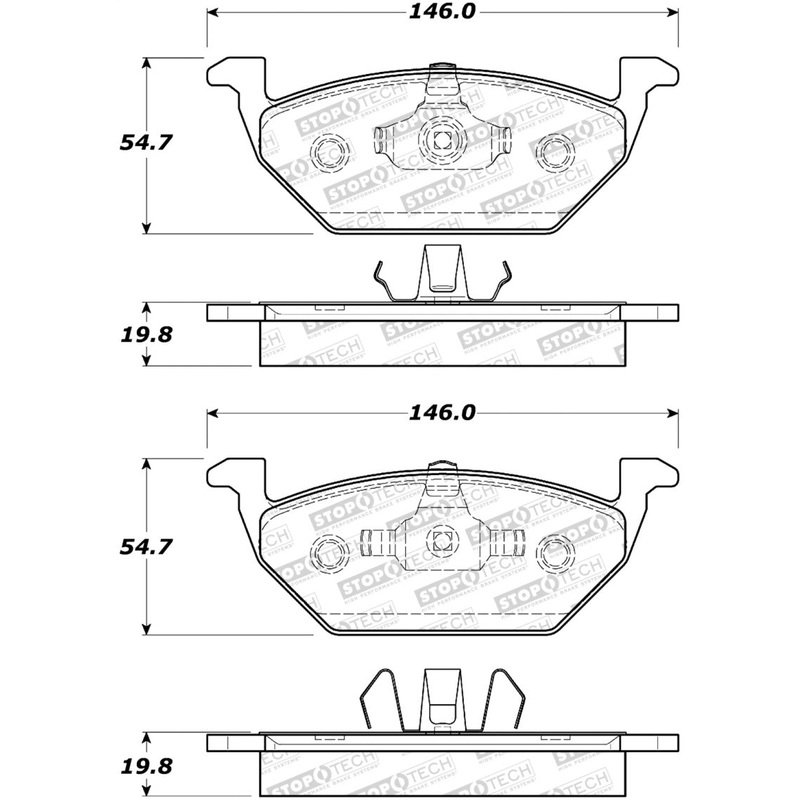 Stoptech Select Brk Pads