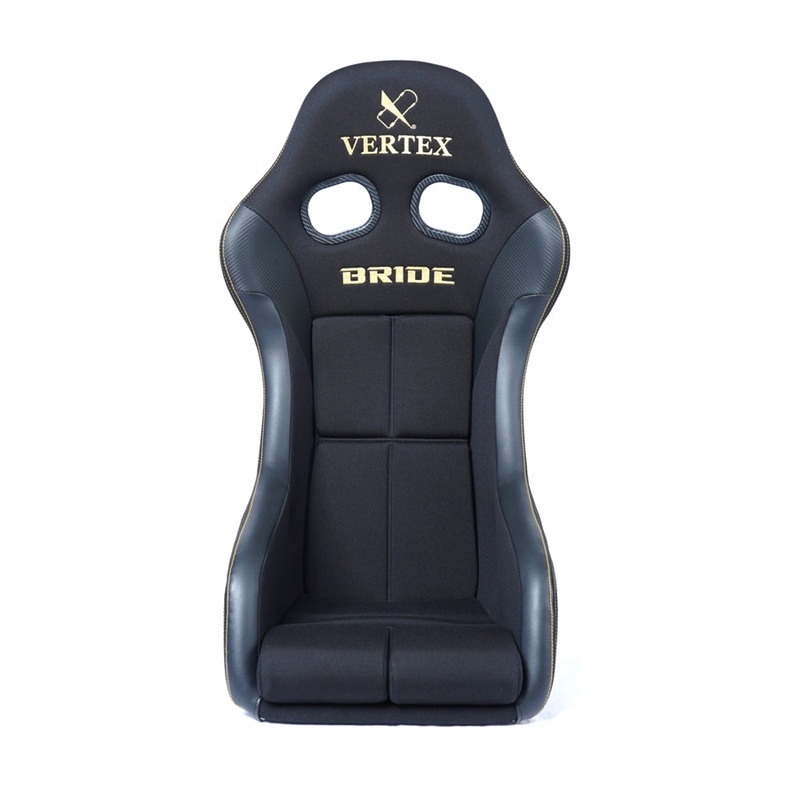 Vertex x Bride Zeta IV Seat – Black with Gold Stitching