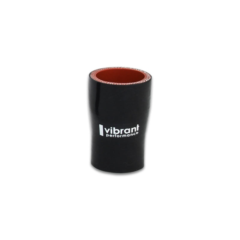 Vibrant 4 Ply Aramid Reducer Coupling 1.75in Inlet x 1.25 Outlet x 3in Length – Black