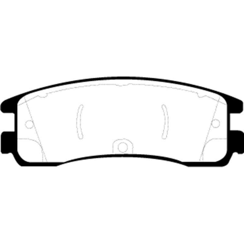 EBC 08-09 Buick Allure (Canada) 5.3 Yellowstuff Rear Brake Pads