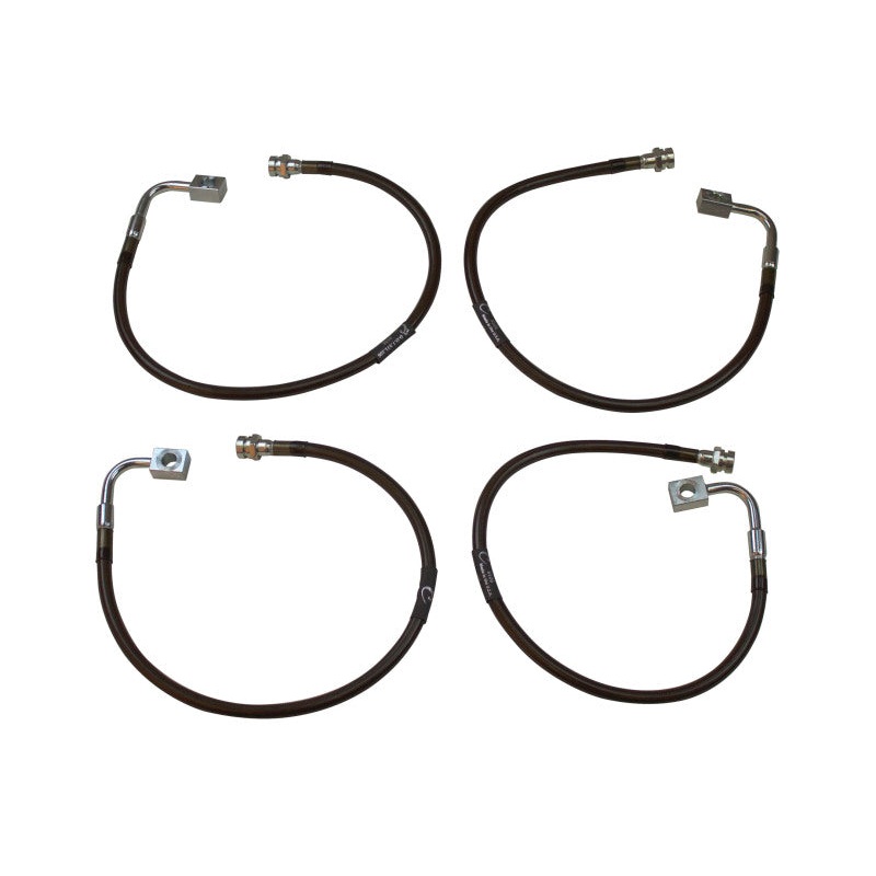 MaxTrac 07-18 Jeep Wrangler JK 2WD/4WD Front & Rear Extended Brake Line Kit