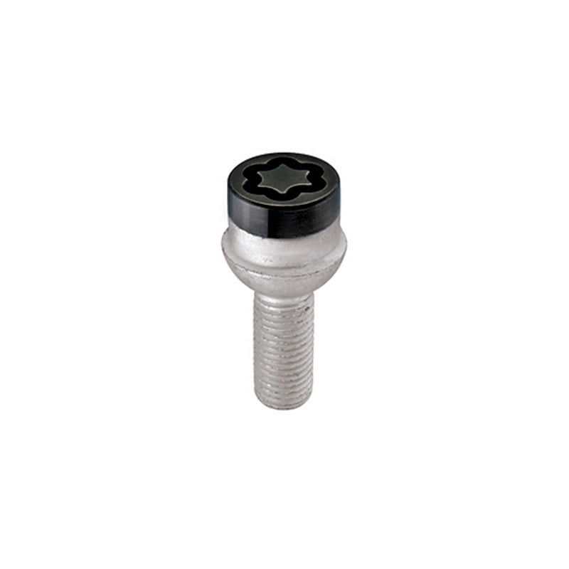 McGard Wheel Lock Bolt Set – 4pk. (Radius Seat) M14X1.5 / 17mm Hex / 27.0mm Shank Length – Black