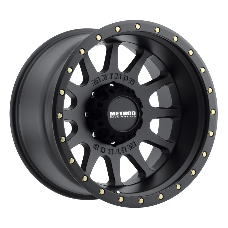 Method MR605 NV 20×10 -24mm Offset 8×6.5 121.3mm CB Matte Black Wheel