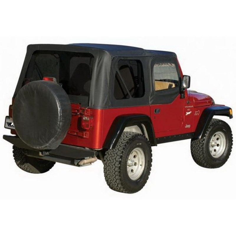 Rampage 1997-2006 Jeep Wrangler(TJ) OEM Replacement Top – Black Denim