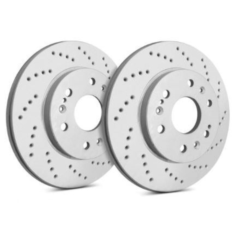SP Performance Cross Drilled ZRC Rear Rotors (Pair) Subaru STI 2008-2017