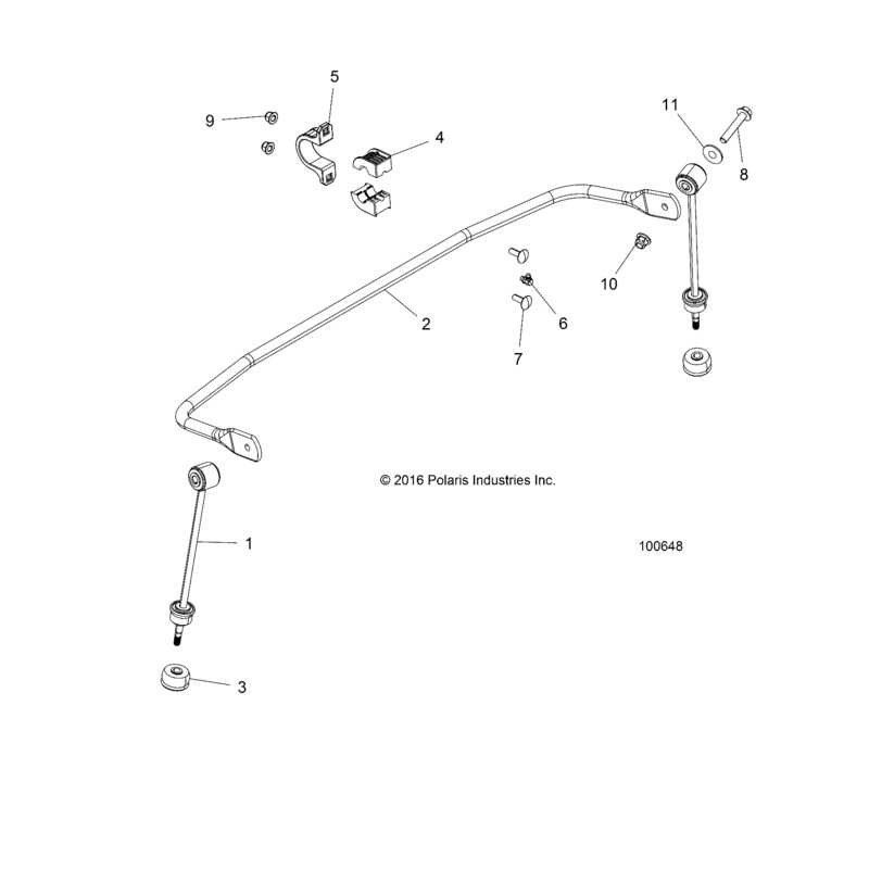 Sway Bar Cap Bracket, 1.25 In by Polaris