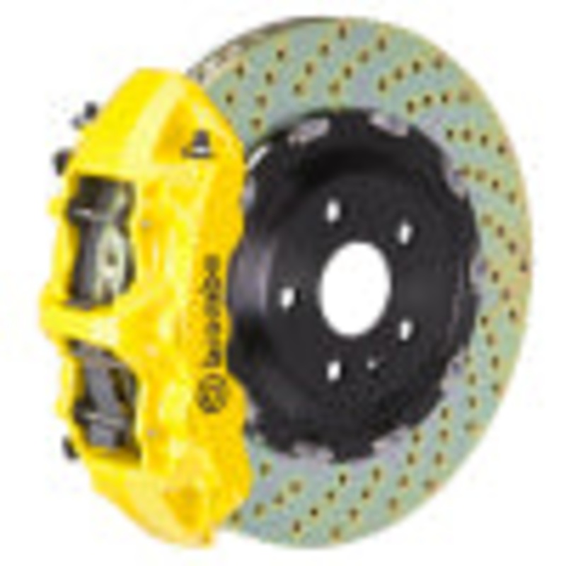 Brembo 25+ BMW X3 30 xDrive (G45) Front GT BBK 6 Piston Cast 380×34 2pc Rotor Drilled – Yellow