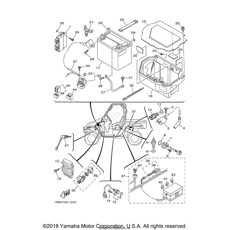 Neutral Switch Assembly by Yamaha