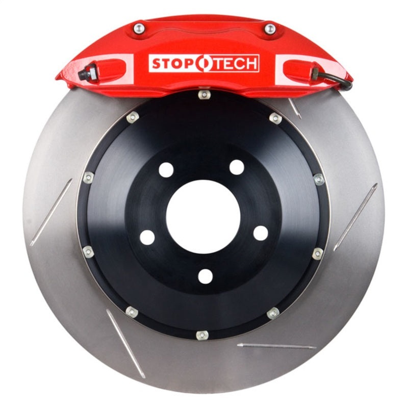 StopTech BMW 14-15 335i/Active Hybrid 3 Rear BBK w/Red ST40 Calipers Slotted 345X28mm Rotors