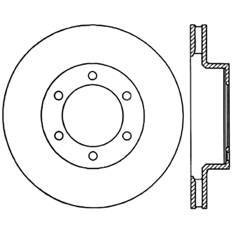 StopTech Power Slot 05-09 Toyota Tacoma/03-09 4 Runner Slotted Right Front Cryo Rotor